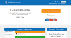 Desktop Screenshot of findarecord.com